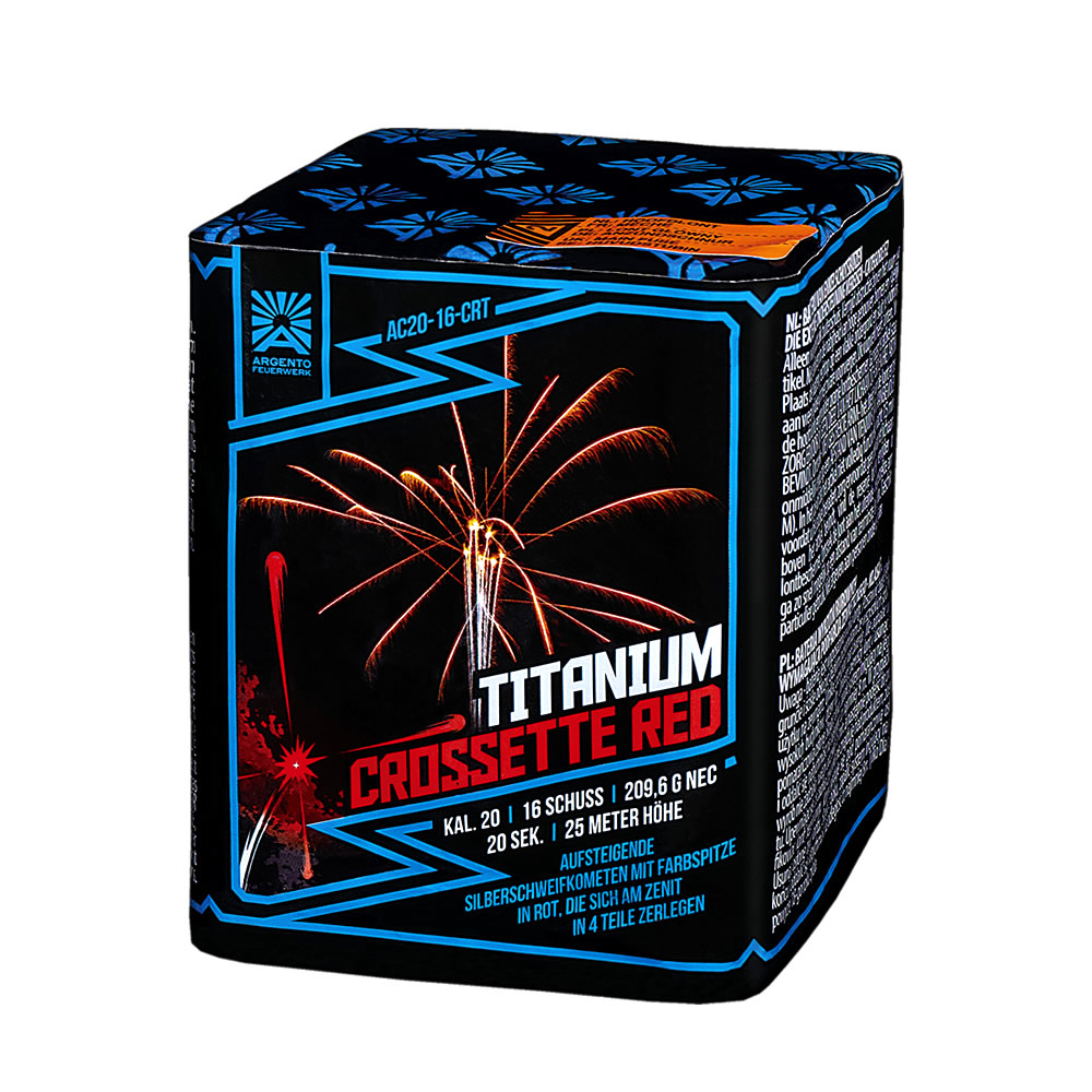 Titanium Crossette Red Titanium Crossette Red