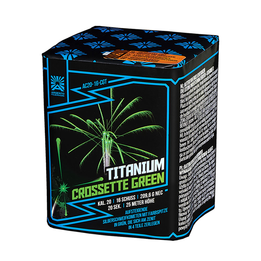 Titanium Crossette Green Titanium Crossette Green